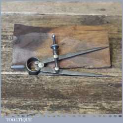 Vintage Moore & Wright 4″ Steel Spring Dividers - Good Condition