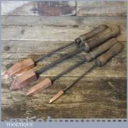 Vintage Assortment 4 No: Copper Soldering Irons - Good Condition