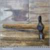 Vintage 1 lb Cross Pein Hammer Wooden Handle - Good Condition