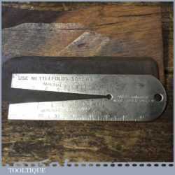 Scarce Vintage Nettlefold Imperial Wire & Screw Gauge - Good Condition
