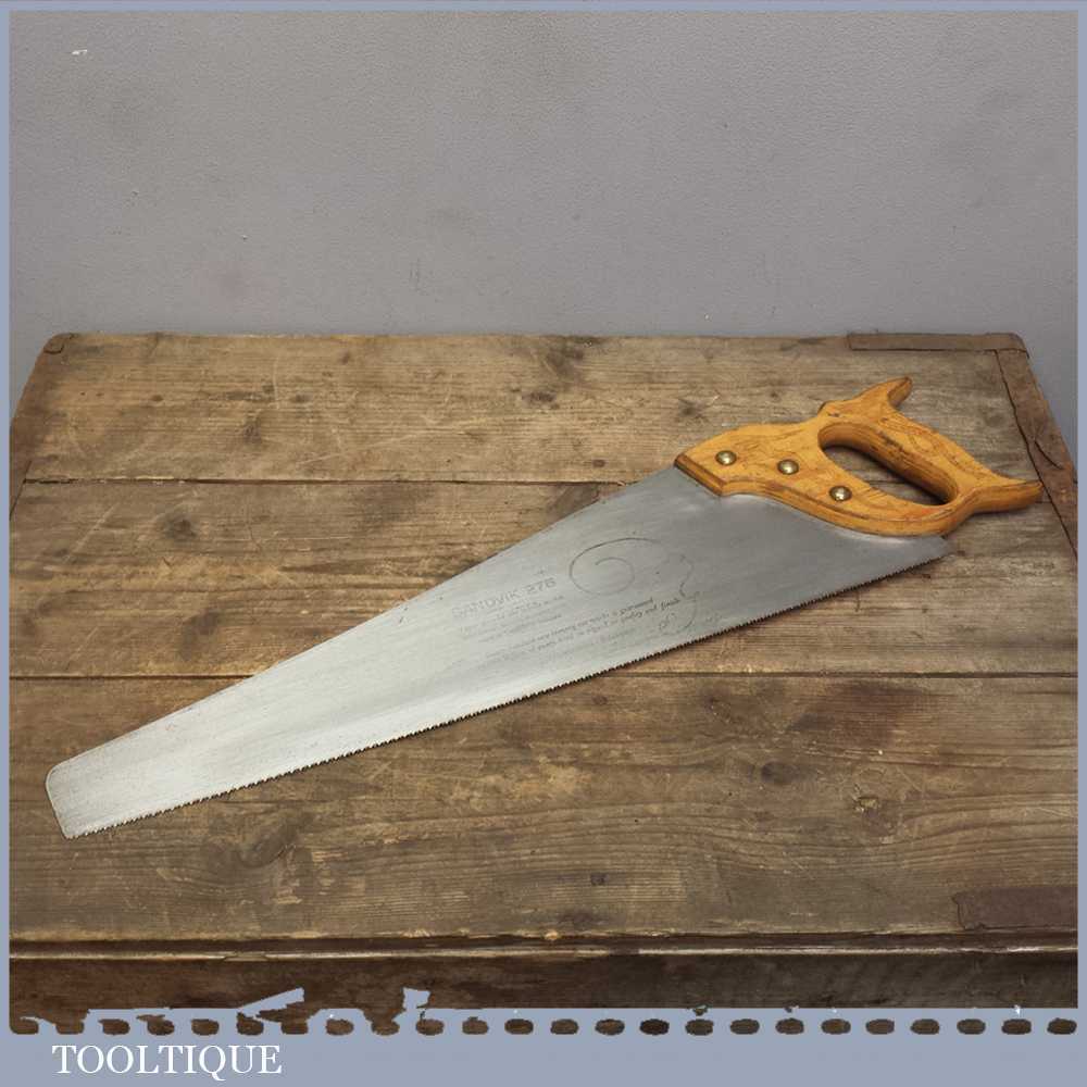 Vintage Sandvik 275 Cross Cut Panel Saw - Woodworking Tool
