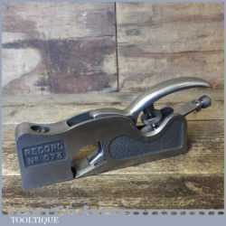 Vintage Record No: 073 Adjustable Throat Shoulder Plane - Fully Refurbished
