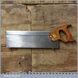 Vintage Henry Disston Philadelphia USA 14” Steel Back Tenon Saw - Sharpened