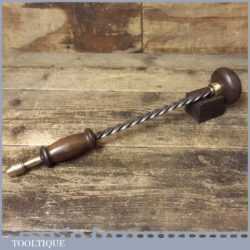 Antique 15” Archimedes Drill Beechwood Handles - Fully Refurbished