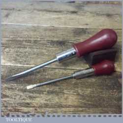 Pair Vintage Stanley Yankee No: 10A Plus 1 Leyris Ratchet Screwdrivers