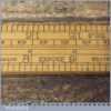 Crisp Vintage John Rabone No: 1179 Boxwood Brass 2ft Folding Ruler