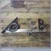 Vintage Moore & Wright Cast Steel Combination Square Protractor Centre Finder
