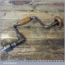 Vintage Stanley Chapman No: 144 Carpenter’s Ratchet Brace 10" Swing