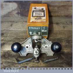 Vintage Boxed Stanley England No: 71 Hand Router Plane - Little Used