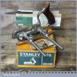 Vintage Boxed Stanley England No: 50s Combination Plough Plane - Refurbished
