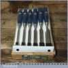 Unused Boxed Set 6 No: Stanley 5002 Carpenter’s Bevel Edge Chisels