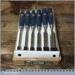 Unused Boxed Set 6 No: Stanley 5002 Carpenter’s Bevel Edge Chisels