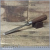 Antique Carpenter’s 1” Bevel Edge Chisel Beechwood Handle - Sharpened Honed