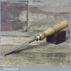 Vintage Stormont Carpenter’s 3/8” Gouge Chisel 1917 - Sharpened Honed