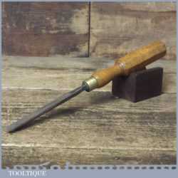 Vintage Henry Taylor 1/2” Straight No: 7 Wood Carving Gouge Chisel - Sharpened Honed