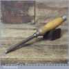 Vintage Stormont 3/8” Cast Steel Sash Mortice Chisel - Sharpened Honed