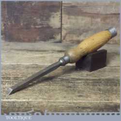 Vintage Stormont 3/8” Cast Steel Sash Mortice Chisel - Sharpened Honed