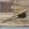 Vintage C T Skelton Carpenter’s 1/4” Gouge Chisel - Sharpened Honed