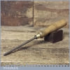 Vintage C T Skelton Carpenter’s 1/4” Gouge Chisel - Sharpened Honed
