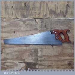 Vintage Keystone Challenger Disston 26” Cross Cut Hand Saw 6 TPI - Sharpened