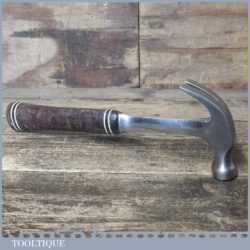 Vintage Estwing USA 16 oz Cast Steel Claw Hammer Leather Grip Handle