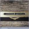 Antique 9” Ebony Heavy Brass Spirit Level With Original Clear Bubble
