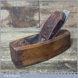 Vintage Emir Carpenter’s Beechwood Smoothing Block Plane Brass Insert