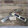 Rare Vintage W Marples Brass Framed Sliding Bevel With Ebony Infill