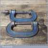 2 No: Vintage Record 2” Heavy Duty G Clamps - Good Condition