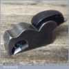Antique 1 ¼” Cast Steel Bullnose Plane With Ebony Wedge - Fully Refurbished