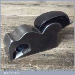 Antique 1 ¼” Cast Steel Bullnose Plane With Ebony Wedge - Fully Refurbished
