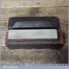 Vintage 5” x 1” Natural Llyn Idwal Oil Stone Mahogany Box - Ready To Use