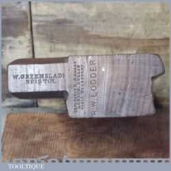 Antique W Greenslade Bristol ½” Ovolo Beechwood Moulding Plane