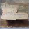 Antique Holmes & Hunter York ½” Square Ovolo Beechwood Moulding Plane