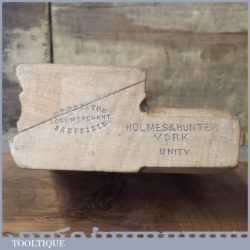Antique Holmes & Hunter York ½” Square Ovolo Beechwood Moulding Plane