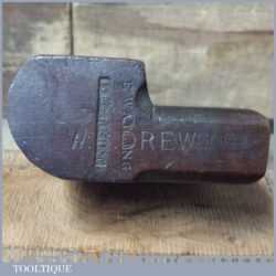 Antique 18th Century W Moss Hollowing Beechwood Moulding Plane