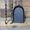 Vintage Blacksmith Made Wrought Iron Coal Tongs And Shovel