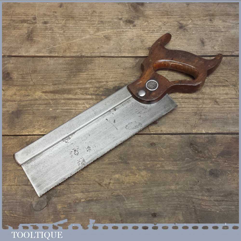Vintage Disston Philadelphia USA Steel Back 10” Dovetail Tenon Saw