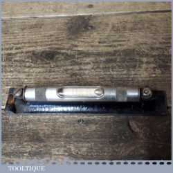 Vintage L S Starrett USA Engineer’s Machinist’s 8” Spirit Level - Protective Cover