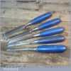 5 No: Marples Blue Chip Carpenter’s Bevel Edge Chisels - Sharpened Honed