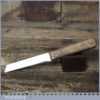 Vintage Leatherworker’s Shoe Knife Beechwood Handle - Good Condition