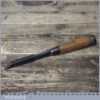 Vintage Old 3/8” Signed Japanese Laminated Forge Steel Mortice Chisel