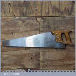 Vintage Baier Germany 24” Cross Cut Panel Handsaw 7 ½ TPI - Sharpened