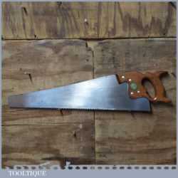 Vintage Spear & Jackson 24” Cross Cut Panel Handsaw 5 TPI - Sharpened