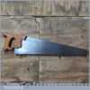 Vintage 22” Henry Disston Philadelphia USA D7 Cross Cut Panel Saw 8 TPI