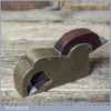 Antique Brass Bullnose Rabbet Plane Rosewood Wedge - Refurbished For Use