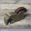 Antique Brass Bullnose Rabbet Plane Rosewood Wedge - Refurbished For Use