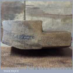 Antique J Fairclough 1859-1880 No: 14 Beech Rounding Moulding Plane