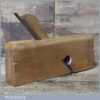 Antique J Wales York 1830-1873 Beechwood 1 ½” Skewed Rabbet Plane