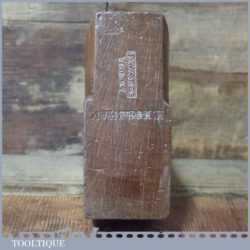 Antique J Wales York 1830-1873 Beechwood 1 ½” Skewed Rabbet Plane